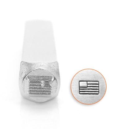 ختم معدني ختم معدني "ImpressArt تصميم ختم العلم الأمريكي 6 مللي متر U1059 6" ميوكي ميوكي