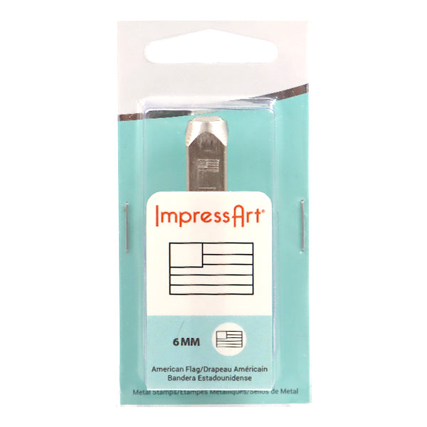 ختم معدني ختم معدني "ImpressArt تصميم ختم العلم الأمريكي 6 مللي متر U1059 6" ميوكي ميوكي