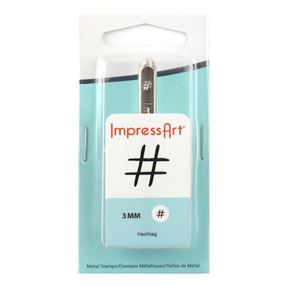 金属刻印 メタルスタンピング 『ImpressArt デザインスタンプ ハッシュタグ 3mm U1061 3』 MIYUKI ミユキ