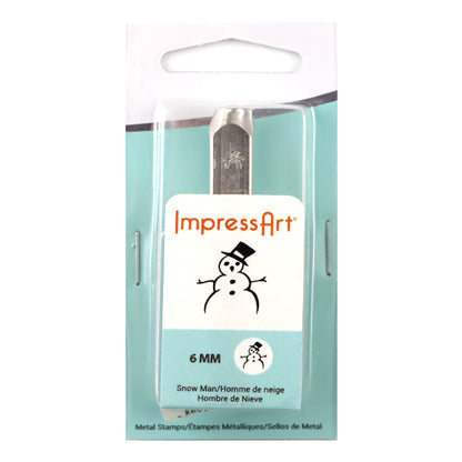 ختم معدني "ImpressArt Design Stamp Snowman 6mm U1063 6" MIYUKI Miyuki