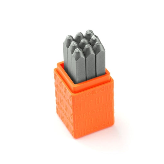 ختم معدني ختم معدني "ImpressArt الاقتصاد رسالة ختم Sans Serif علامة الترقيم مجموعة 3 مللي متر U0301/3/4" ميوكي ميوكي