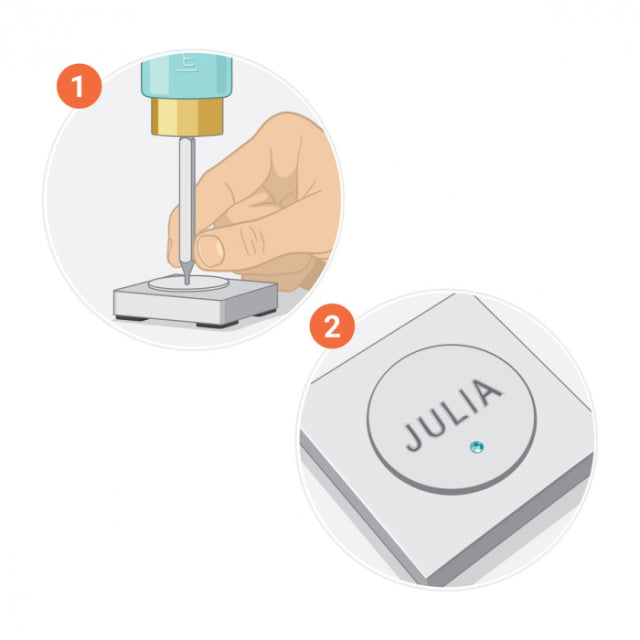 ختم معدني ختم معدني "ImpressArt Crystal Setter Kit مع كريستال U5020" MIYUKI Miyuki