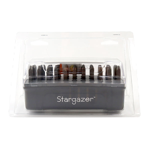 Stamping in metallo inciso in metallo "Impretrart Signature Letter Stamp Stargazer Lowercase 2mm U0007 2 3" Miyuki Miyuki