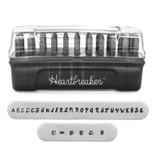金属刻印 メタルスタンピング 『ImpressArt シグネチャーレタースタンプ Heartbreaker 大文字 3mm U0008 3 2』 MIYUKI ミユキ