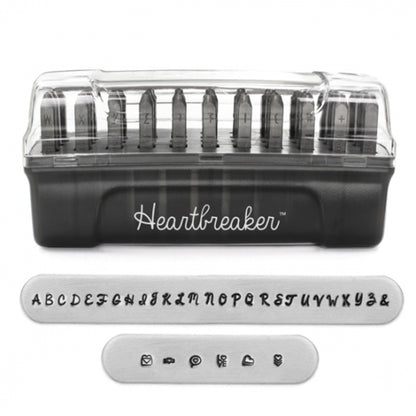 金属刻印 メタルスタンピング 『ImpressArt シグネチャーレタースタンプ Heartbreaker 大文字 3mm U0008 3 2』 MIYUKI ミユキ