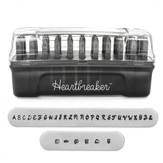 ختم معدني ختم معدني "ImpressArt توقيع إلكتروني ختم Heartbreaker Uppercase 3 مللي متر U0008 3 2" ميوكي ميوكي