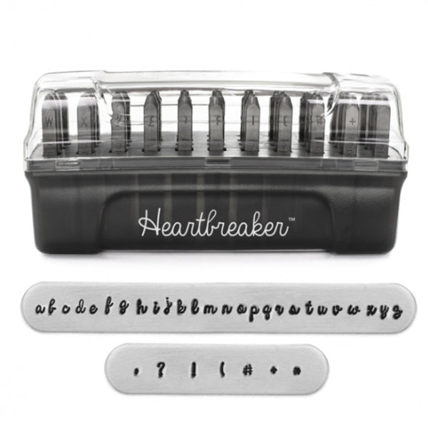 Stamping in metallo inciso in metallo "Impretrart Signature Letter Stamp Heartbreaker minuscola 3mm U0008 3 3" Miyuki Miyuki