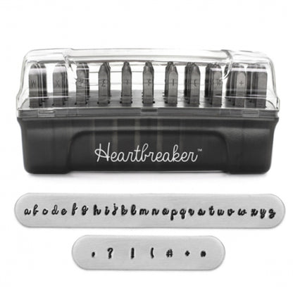 Stamping in metallo inciso in metallo "Impretrart Signature Letter Stamp Heartbreaker minuscola 3mm U0008 3 3" Miyuki Miyuki