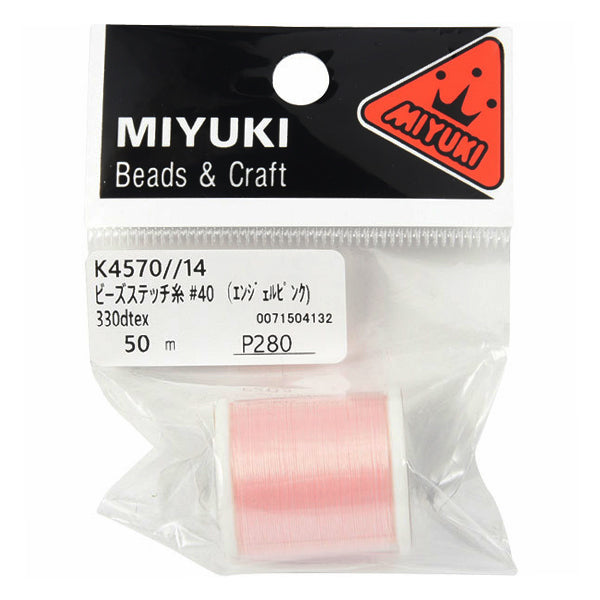Crafting Yarn 『BeadsStitch thread Angel pink #40 about 50m winding K4570-14] MIYUKI Miyuki