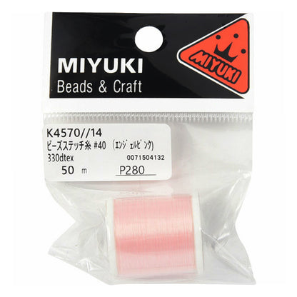 Crafting Yarn 『BeadsStitch thread Angel pink #40 about 50m winding K4570-14] MIYUKI Miyuki