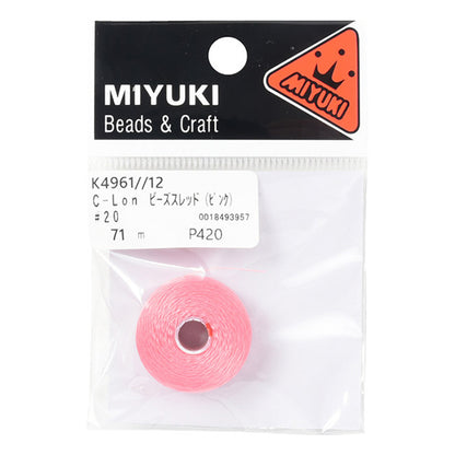 CuentasHilo "C-lon CuentasThread Pink alrededor de 71M #20 K4961-12" Miyuki miyuki