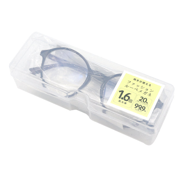 ルーペ ルーペ 『ファッションルーペメガネ ボストンブラウン 1.6倍 ZK2105