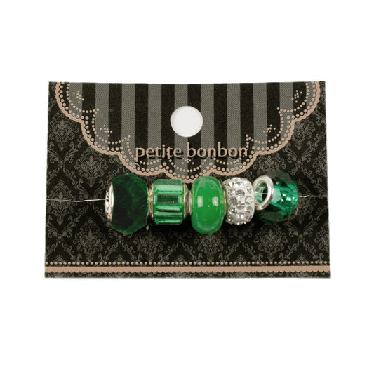 Matériel accessoire « Rondel »Perles GN-21-F Mélange Vert”