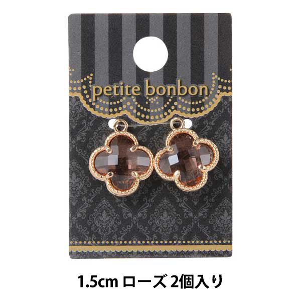 Accessories material "Bijou Flower Parts L Rose 2 pieces GN-28-19A-01C"