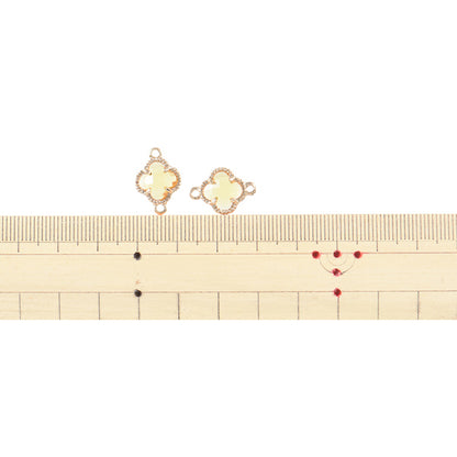 Accessory material "Bijou Flower Parts S Topaz 2 pieces GN-28-19A-02B"