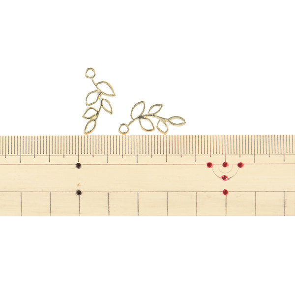 مادة الإكسسوار "أجزاء معدنية ورقة 2 ذهبي قطعتين GN-60-19A-10G"