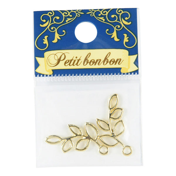 مادة الإكسسوار "أجزاء معدنية ورقة 2 ذهبي قطعتين GN-60-19A-10G"