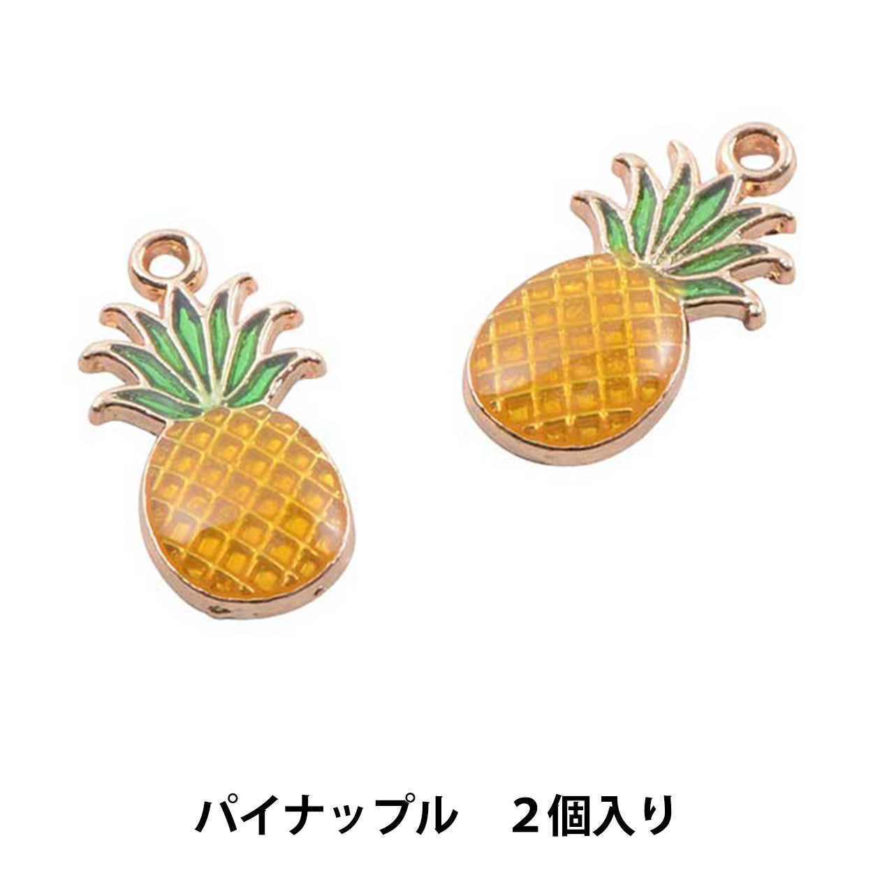 Parti di accessori "Fruit Charm Pineapple Gold 2 pezzi GN-71-20S-02"