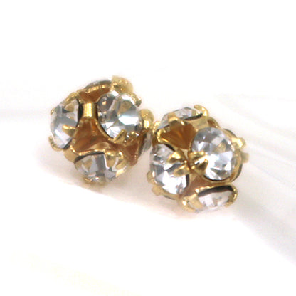 Accessoires Material "Maru Londel Crystal 4mm Gold 2 Stück"