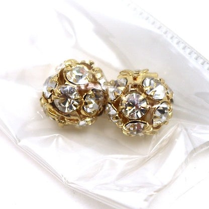 配件材料“ Maru Londel Crystal 10mm Gold 2件”