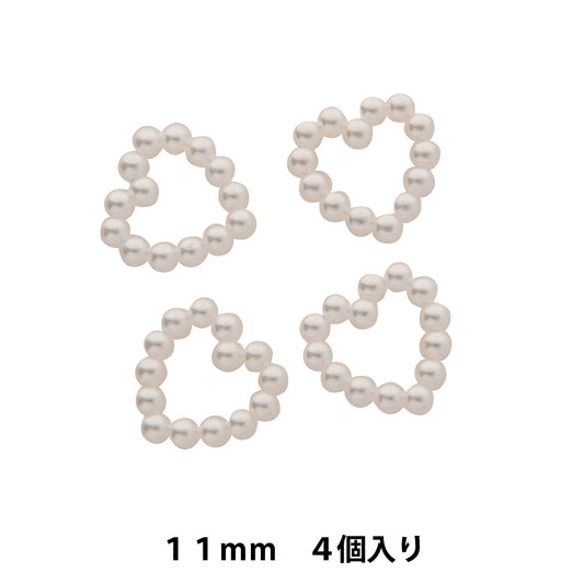 Accessory material "Pearl parts Heart B-293"