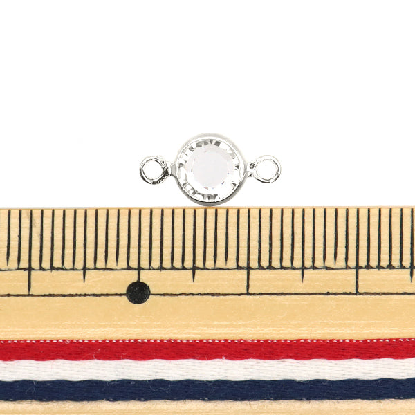 アクセサリー素材 『プレシオサ ジョイントパーツ SS29 2個入り シルバー 428/2R-CRY/S』