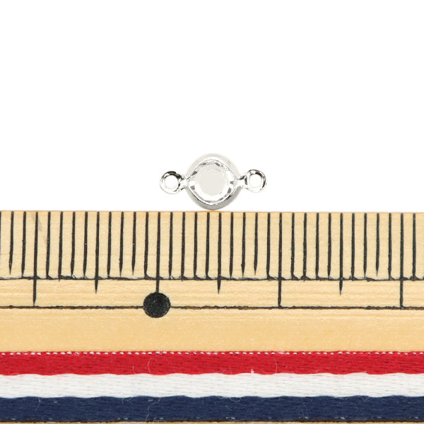 アクセサリー素材 『プレシオサ ジョイントパーツ SS24 2個入り シルバー 934/2R-CRY/S』