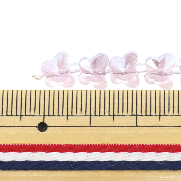 خرز "زجاج"خرز قطع الفراشة 8 مم لافندر Jin24-G-2"