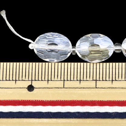 خرز "زجاج"خرز قطع بيضاوية 12 مم أورورا jin24-g-8"