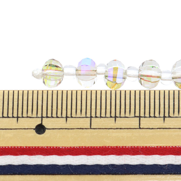 خرز "زجاج"خرز Multi Cut 6mm Aurora Jin24-G-9"