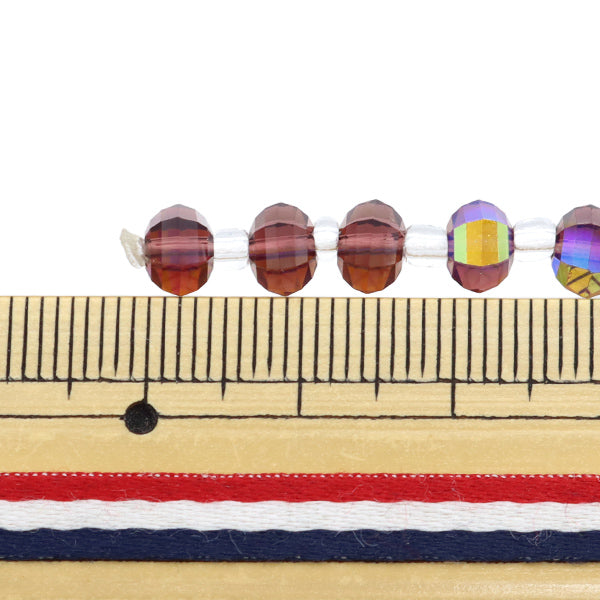 خرز "زجاج"خرز Multi 6mm Grape Aurora Jin24-G-10"