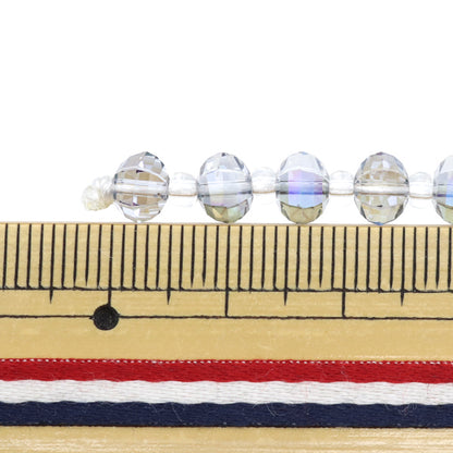 خرز "زجاج"خرز Multi Cut 6mm Blue Aurora Jin24-G-11"