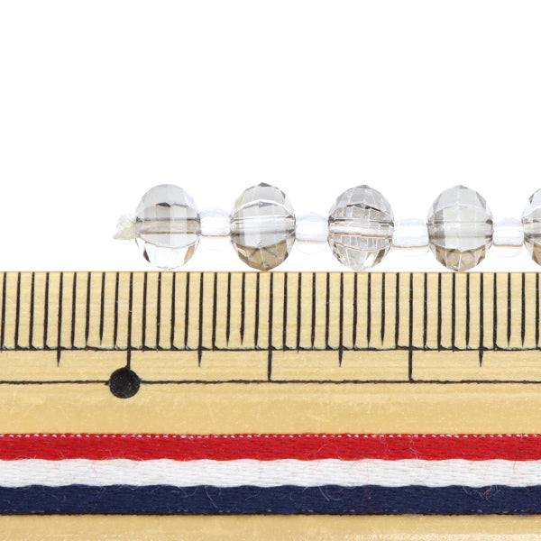 خرز "زجاج"خرز Multi Cut 6mm Gray Shadow Jin24-G-12"