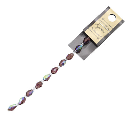 구슬 "유리"구슬 드롭 컷 5x7mm 포도 Aurora Jin24-G-15"