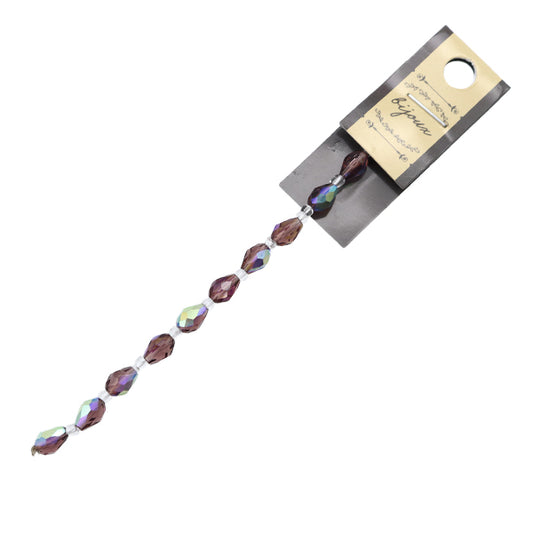 Perlen "Glas"Perlen Drop Cut 5x7mm Trauben Aurora Jin24-G-15"