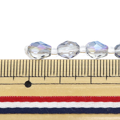 خرز "زجاج"خرز Drop Cut 5x7mm Blue Aurora Jin24-G-16"