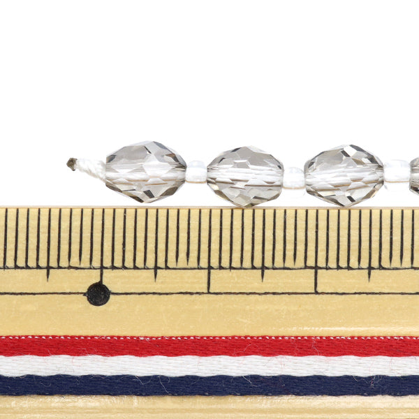 구슬 "유리"구슬 드롭 컷 5x7mm 회색 그림자 Jin24-G-17"