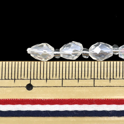 خرز "زجاج"خرز Drop Cut 5x7mm Crystal Aurora Jin24-G-18"