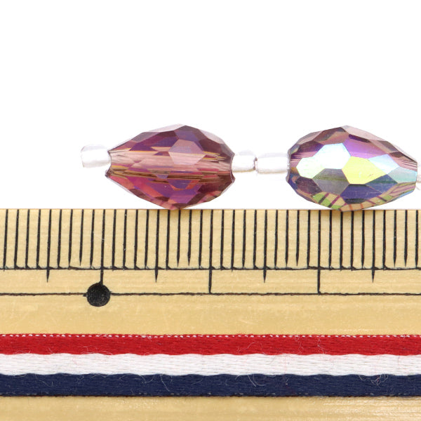 خرز "زجاج"خرز إسقاط قطع 8x11mm العنب Aurora Jin24-G-20"