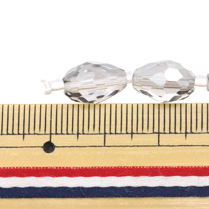 Perles "Verre"Perles Drop Cut 8x11mm Grey Shadow Jin24-G-22"