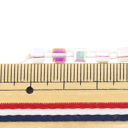 خرز "زجاج"خرز قطع المكعب 4MM Aurora Jin24-G-24"