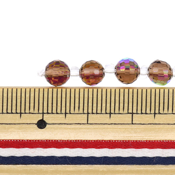 خرز "زجاج"خرز زر قطع 6 مم العنب أورورا Jin24-G-30"