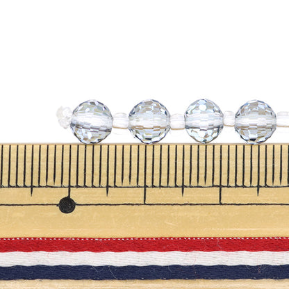 خرز "زجاج"خرز زر قطع 6 مم أزرق أورورا Jin24-G-31"