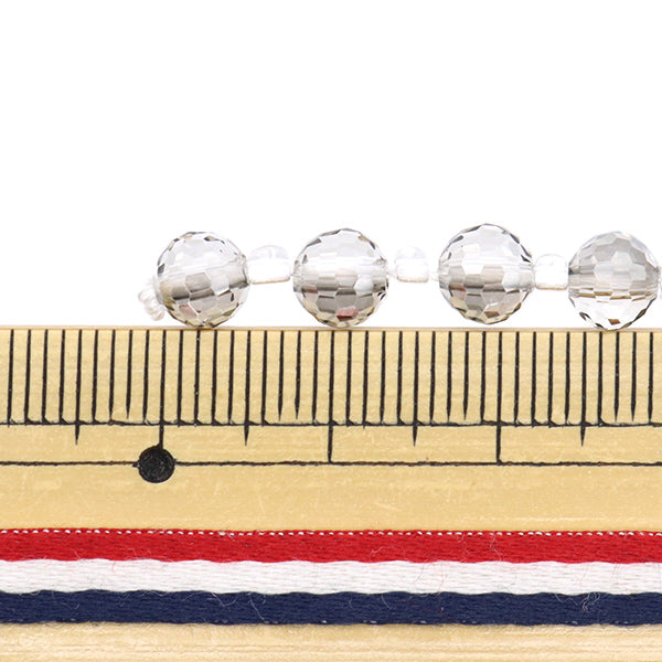 خرز "زجاج"خرز زر قطع 6 مم رمادي الظل Jin24-G-32"