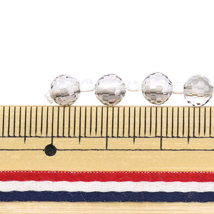 خرز "زجاج"خرز زر قطع 6 مم رمادي الظل Jin24-G-32"