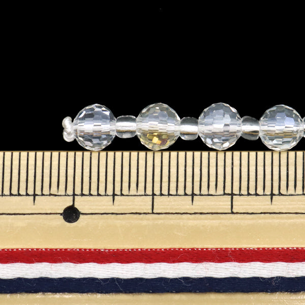 خرز "زجاج"خرز زر قطع 6 مم كريستال أورورا Jin24-G-33"