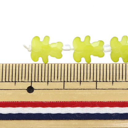 خرز "زجاج"خرز Bear Cut 8x10mm Muscat Jin24-G-37"