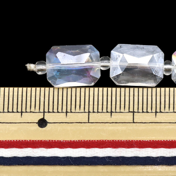 خرز "زجاج"خرز مستطيل قطع 9x12mm البلورة أورورا Jin24-G-45"