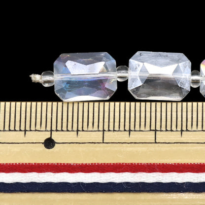 خرز "زجاج"خرز مستطيل قطع 9x12mm البلورة أورورا Jin24-G-45"