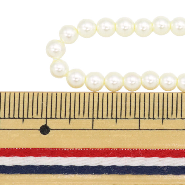 خرز "Glass Pearl"خرز 4MM White Jin24-P-1"